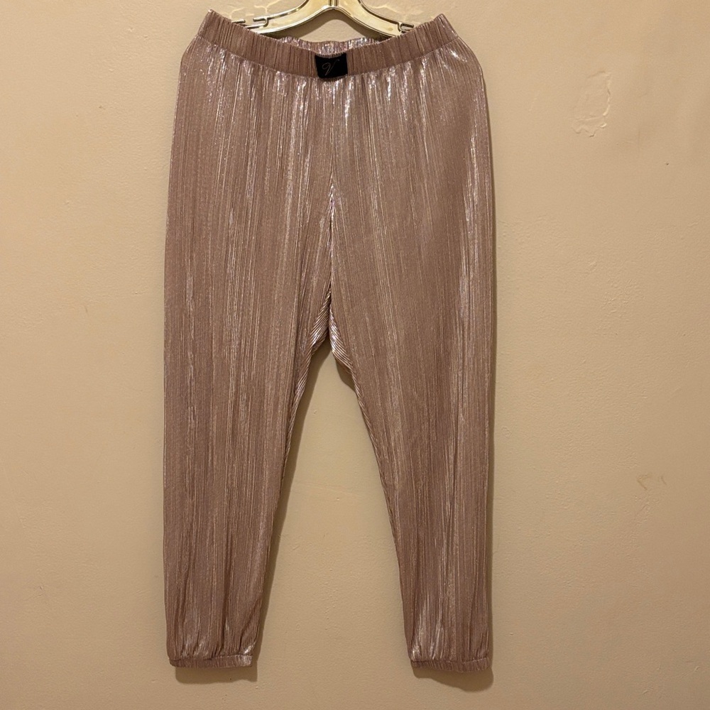 Victoria's Secret Shimmering Rose Jogger Pants